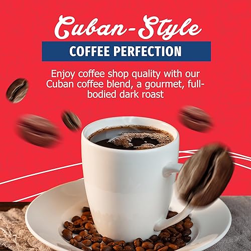 Miniatura 2 de Cafe Aroma Espresso de estilo cubano tostado oscuro, perfecto para café con leche y creaciones de café helado, 36 onzas (1 lata)
