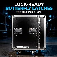 Vista 6 de Universal Flight Utility & Storage Case con cajones y compartimentos y tablero de ruedas bien remachado de alta calidad doble borde lengüeta