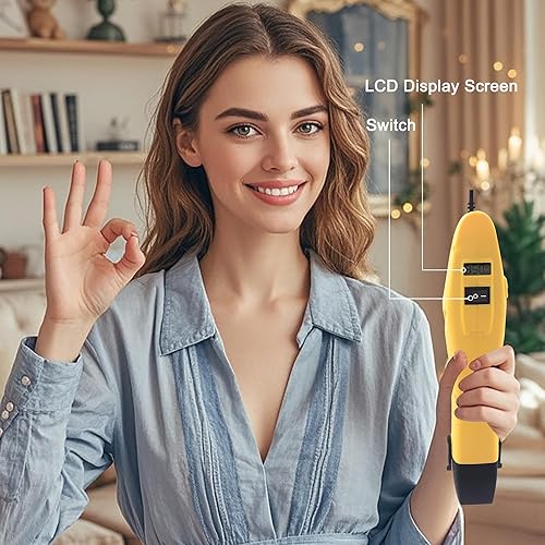 Miniatura 9 de mofa Mini pistola de calor de temperatura variable de 350 W, 250 ℉ ~ 850 ℉ (302.0 °F - 842.0 °F), calentamiento rápido, pantalla digital LCD