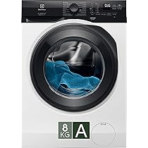 Electrolux EW6FZAM28 Lavatrice PerfectCare 600, 8 kg, Classe A, Tecnologia SensiCare, Programma Vapore, Programma Eco 40–60, Motore Inverter, Display LED, Bianco
