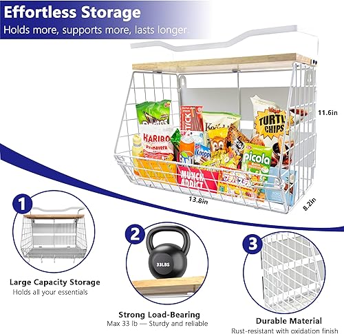 Miniatura 5 de Estante magnético fuerte mejorado para refrigerador, cebolla y papa, estante de especias, almacenamiento y organizador de frutas y verduras,