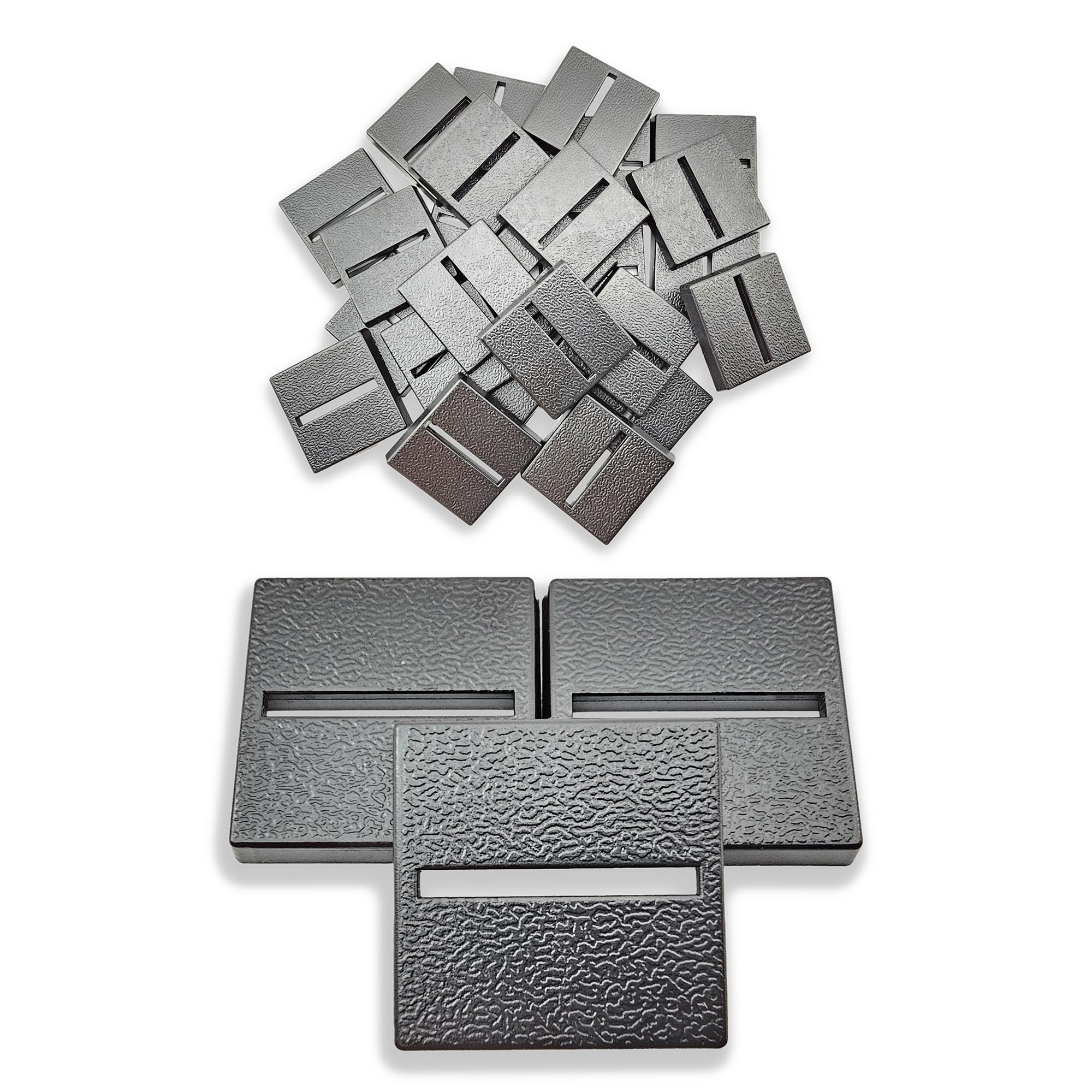 Hobby Heaven 25mm Square Parallel Slotted Wargaming Plastic Bases (25pcs)