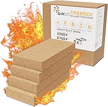 USM-4 Heavy Duty Firebricks 4-Pack Fireclay, Chamotte 3000F US Stove 9" x 4-1/2" x