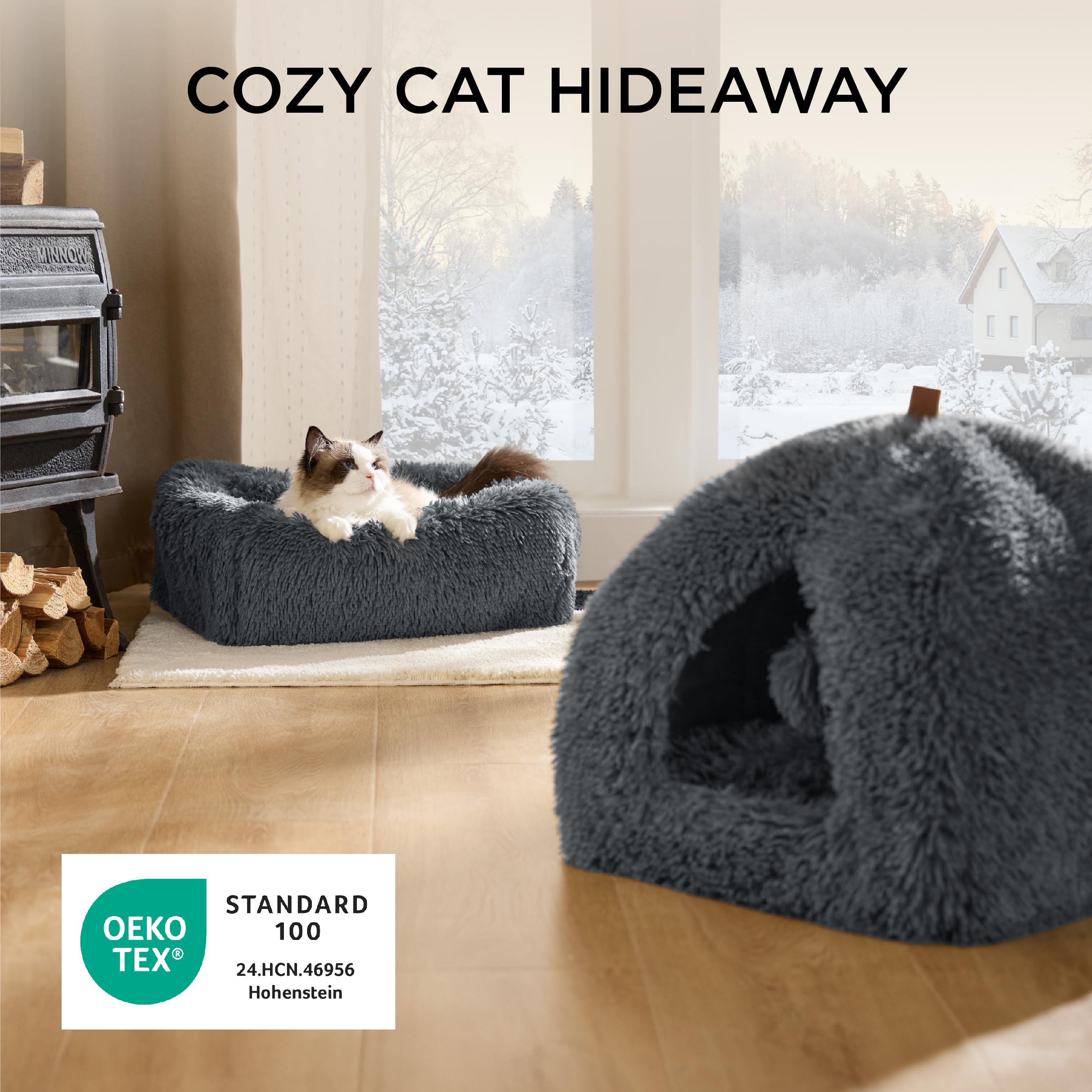 Schapenvacht Dierenmand - Grijs - Hondenmat - Kattenmand - 40 x 35 x 6 cm Schapenvacht Dierenmand - Grijs - Hondenmat - Kattenmand - 40 x 35 x 6 cm