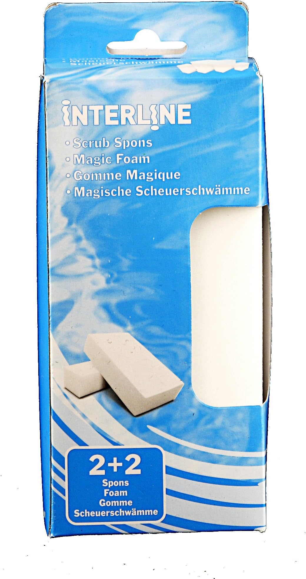 Interline 57600509 Swimming Pool Scrub Sponges, White, 30 x 30 x 30 cm