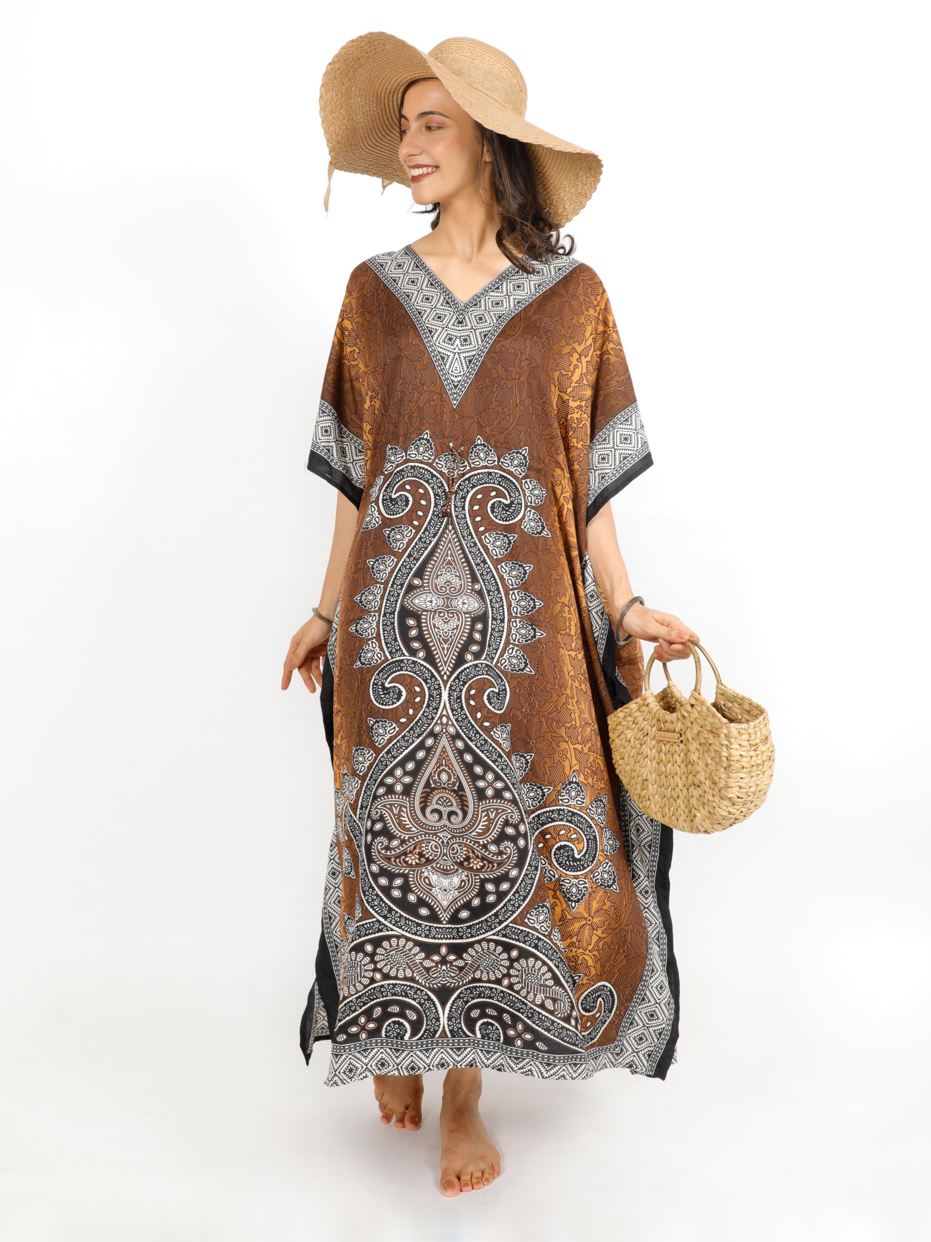 Kaftans - Kimono tipo túnica para mujer, dashiki, caftán africano, talla grande, kimono para niñas