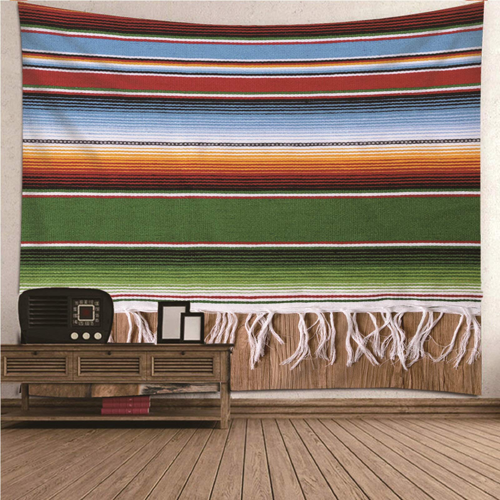 EHOMERY X Men Tapestry Tapestries For Bedroom Teen Girl Muticolor Stripes Wall Hanging Blanket Living Room Art Décor 150X150Cm