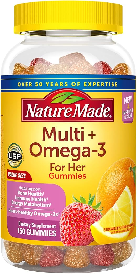 Nature Made Womens Multivitamin with Omega3 for Daily Nutritional Support, 150