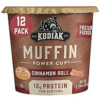Vista 1 de Kodiak Cakes Minute Muffins, rollo de canela, 2.36 onzas (paquete de 12)