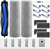 21-Piece Accessory Set for Ecovacs Deebot X9 PRO Omni Robot Vacuum Cleaner, Replacement Parts with 1 Main Brush, 6 Dust Bags, 2 Mop Rollers, 4 Filters, 6 Side Brushes, 1 Cleaning Brush, 1 Screwdriver