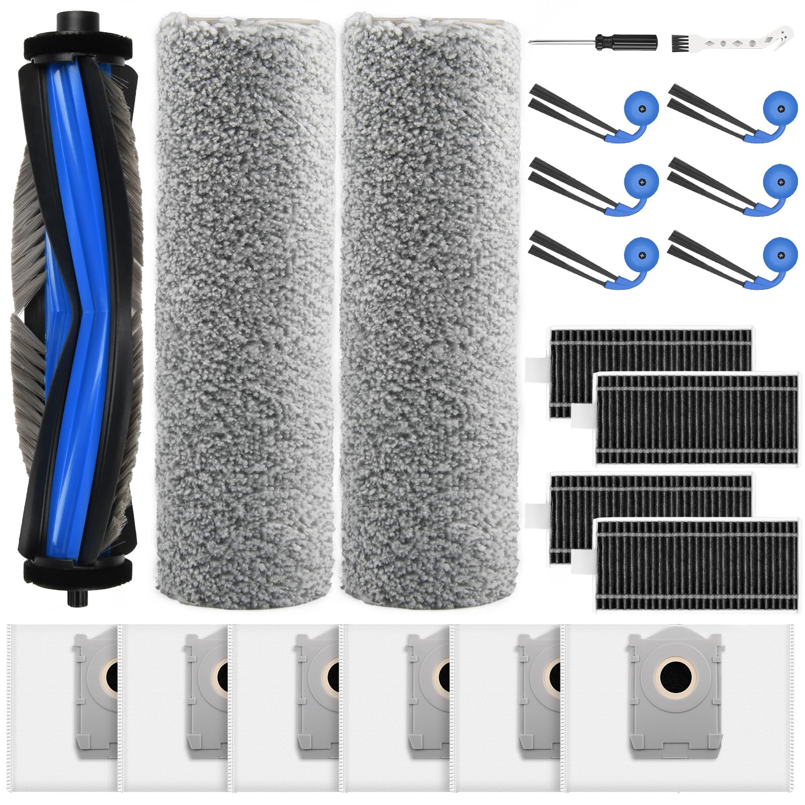 EOVWAEO 22-teiliges Zubehörset Für ECOVACS DEEBOT X9 PRO - Komplettes Ersatzteil-Set