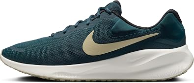 Nike Revolution 7 Mens Road Running Shoes FB2207-407, Armory Navy/Green Strike/Hyper Pink/Desert Khaki Size 10