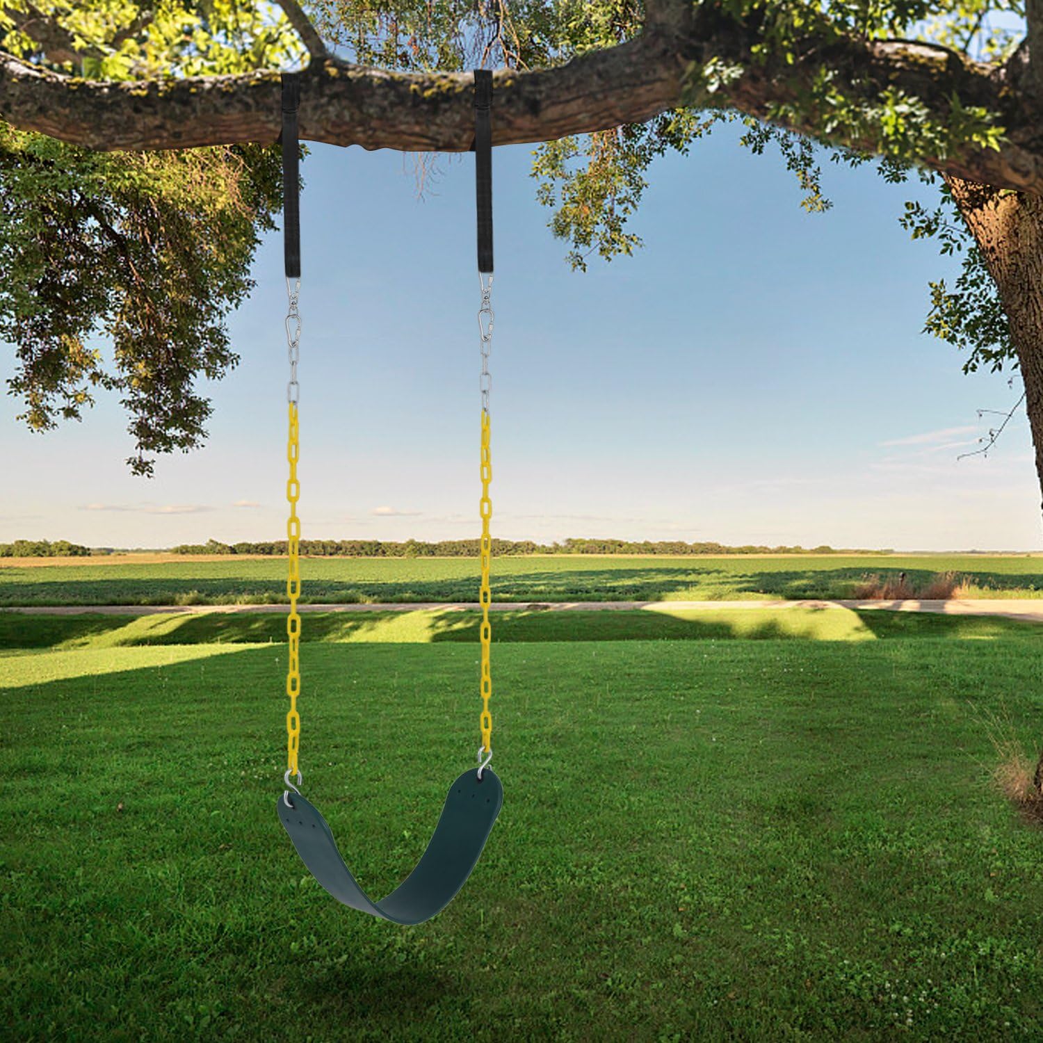 Heavy Duty Swing Seat Pack of 2- Includes 2 Carabiners : Toys & Games