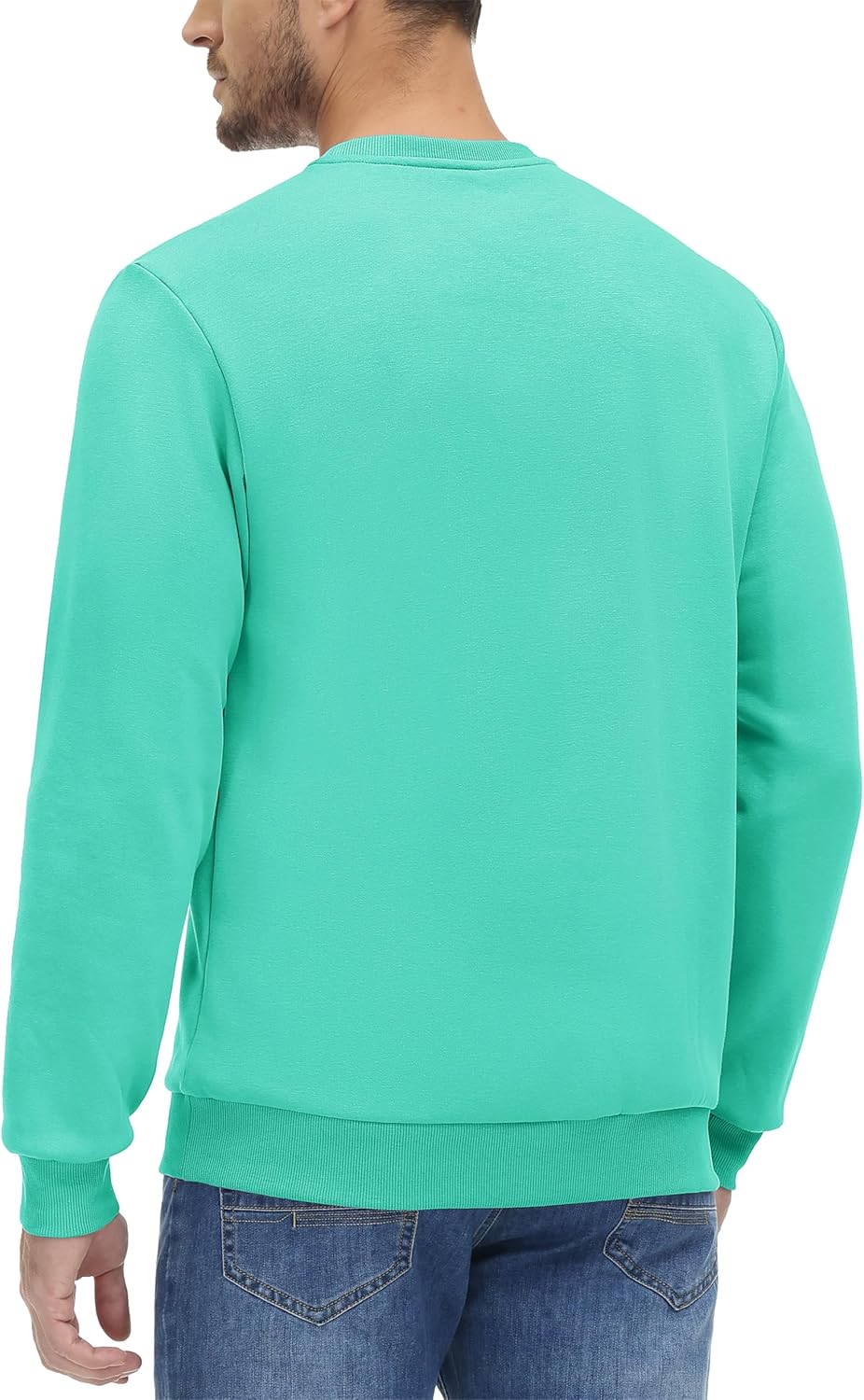 MAGCOMSEN Men's Crewneck Sweatshirt Long Sleeve Casual Warm Fleece Pullover - Image 6