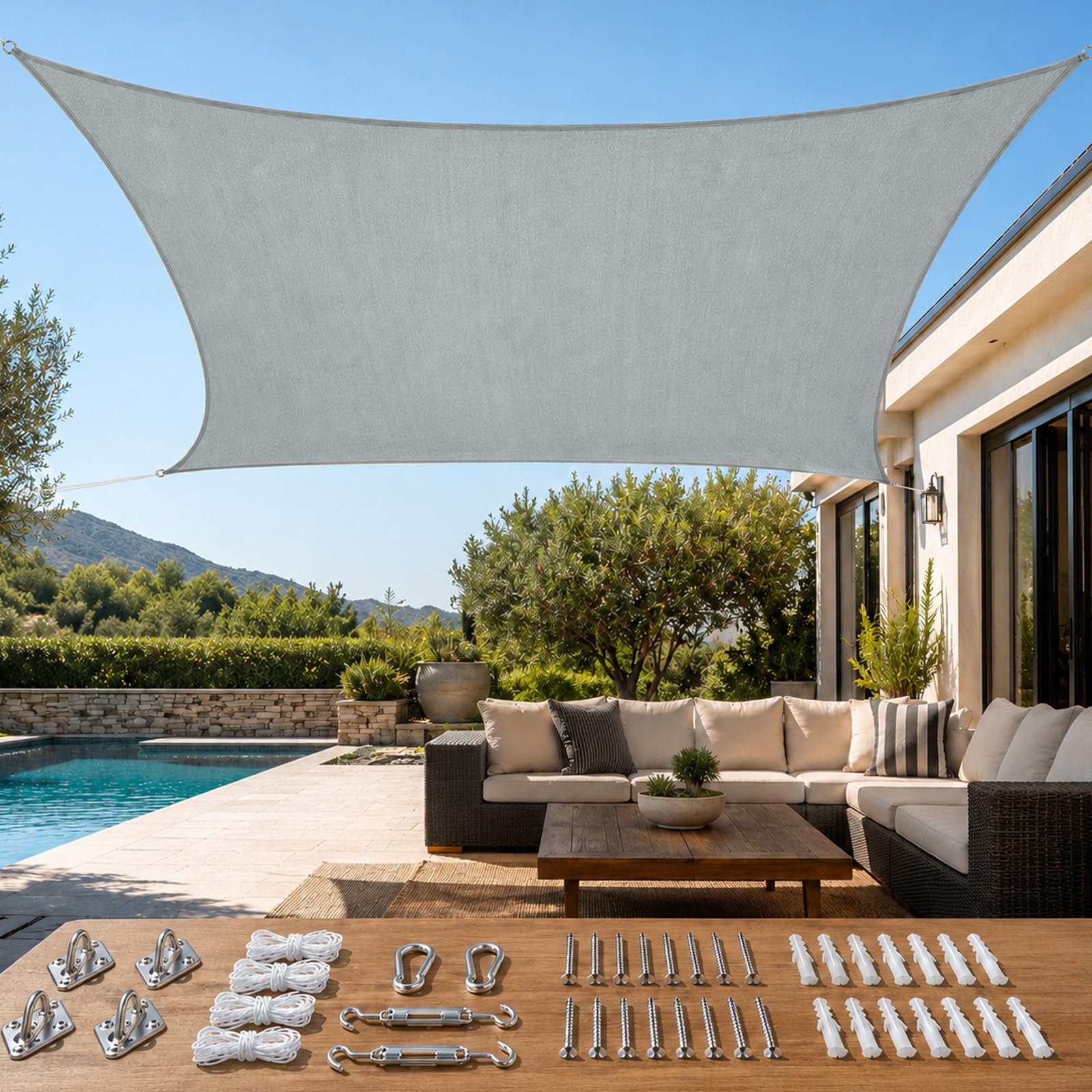 Quictent 24x24 Shade Sail