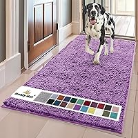 Vista 50 de Muddy Mat Tapete súper absorbente para interiores, de microfibra de secado rápido, antideslizante, para puerta principal, lavable a máquina
