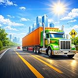 Powerful transport trucks to drive