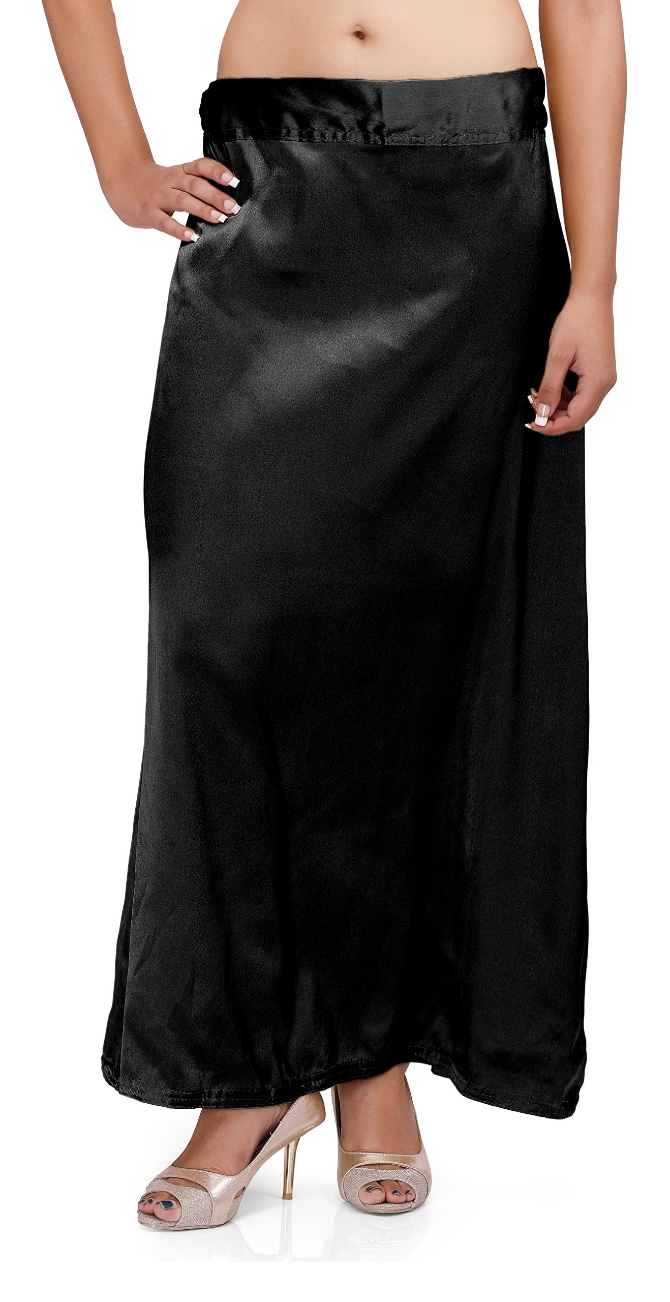 pkyc Women's Satin Petticoat (Black, 50)-picture-30