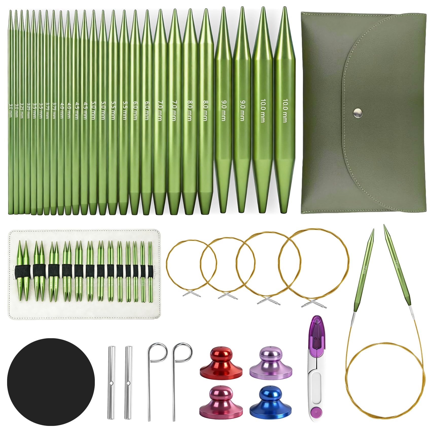 Amazon.com: TRILVIX Knitting Needles Set, 13 Pairs Aluminum