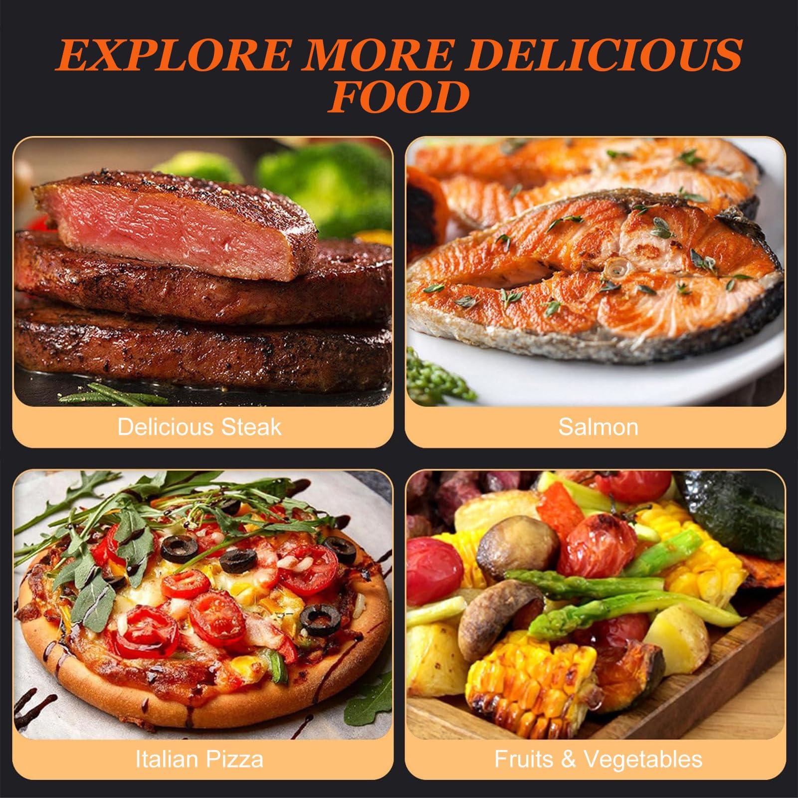 Electric Steak Broiler, Indoor Commercial Steak Grill, Automatic Steak Broiler,for Beef Chicken Vegetables (A 110V)