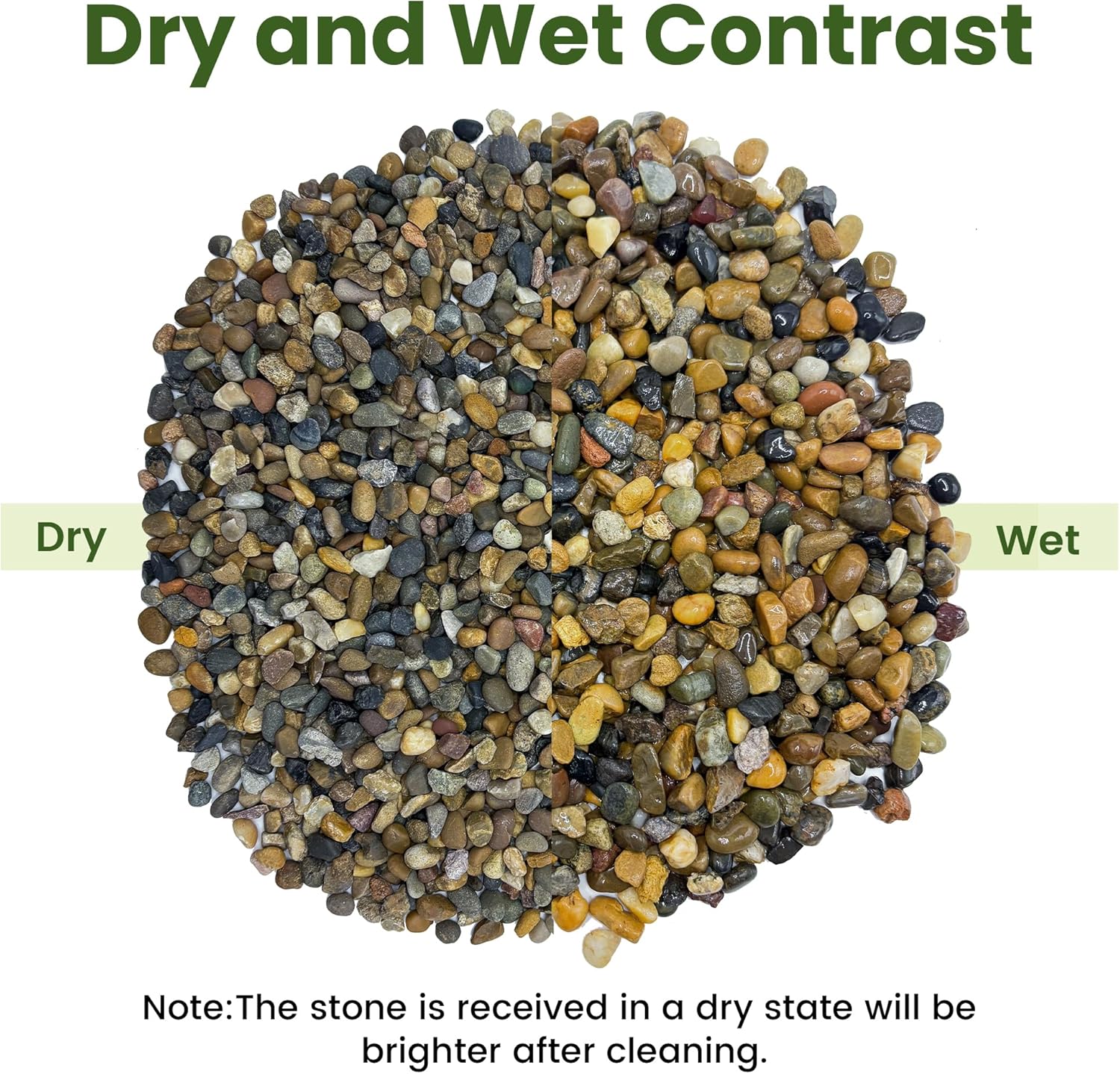 SIDONG 20LB Natural Aquarium Gravel, Small River Rocks for Fish Tank, Garden & Vase Decor - 1/4 Inch Pea Gravel, 4-8mm Polished Stones for Landscaping, Potted Plants, Terrarium