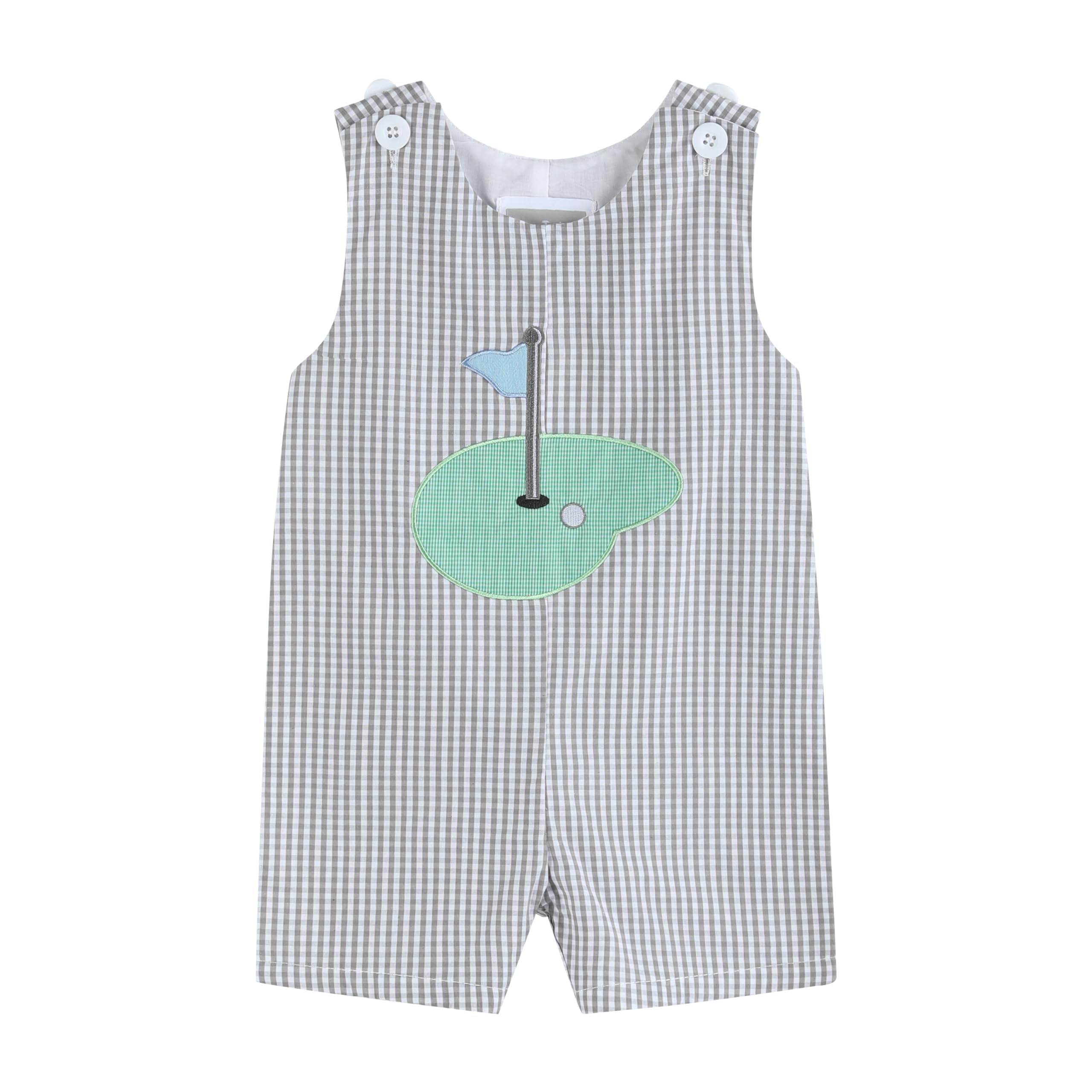 Lil cactusBoys Baby and Toddler Applique Shortall Overalls Romper