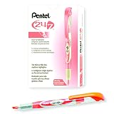 Pentel 24/7 Liquid Highlighter, Chisel Tip, Orange Ink, Box of 12 (SL12-F) – view 2