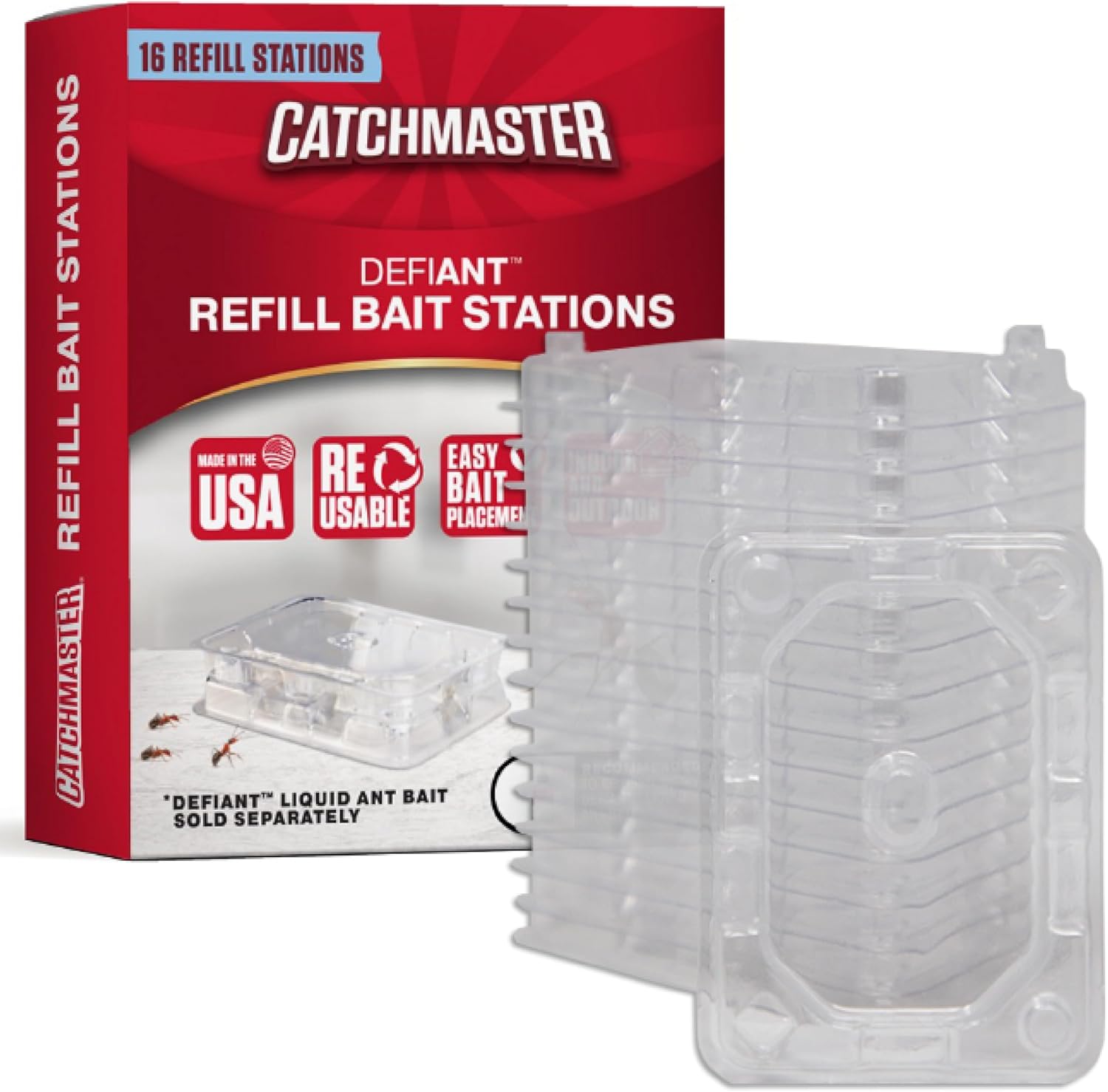 Catchmaster Defiant 16 Reusable Bait Stations (8 Stacked
