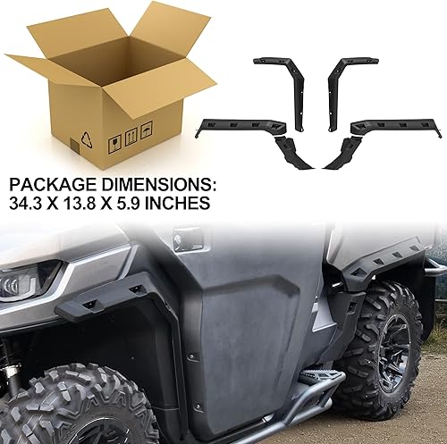 Miniatura 7 de Kit extendido de guardabarros deportivos delanteros y traseros para Can-Am Defender HD5 HD7 HD8 HD9 HD10 MAX 2016-2025 accesorios, repuesto