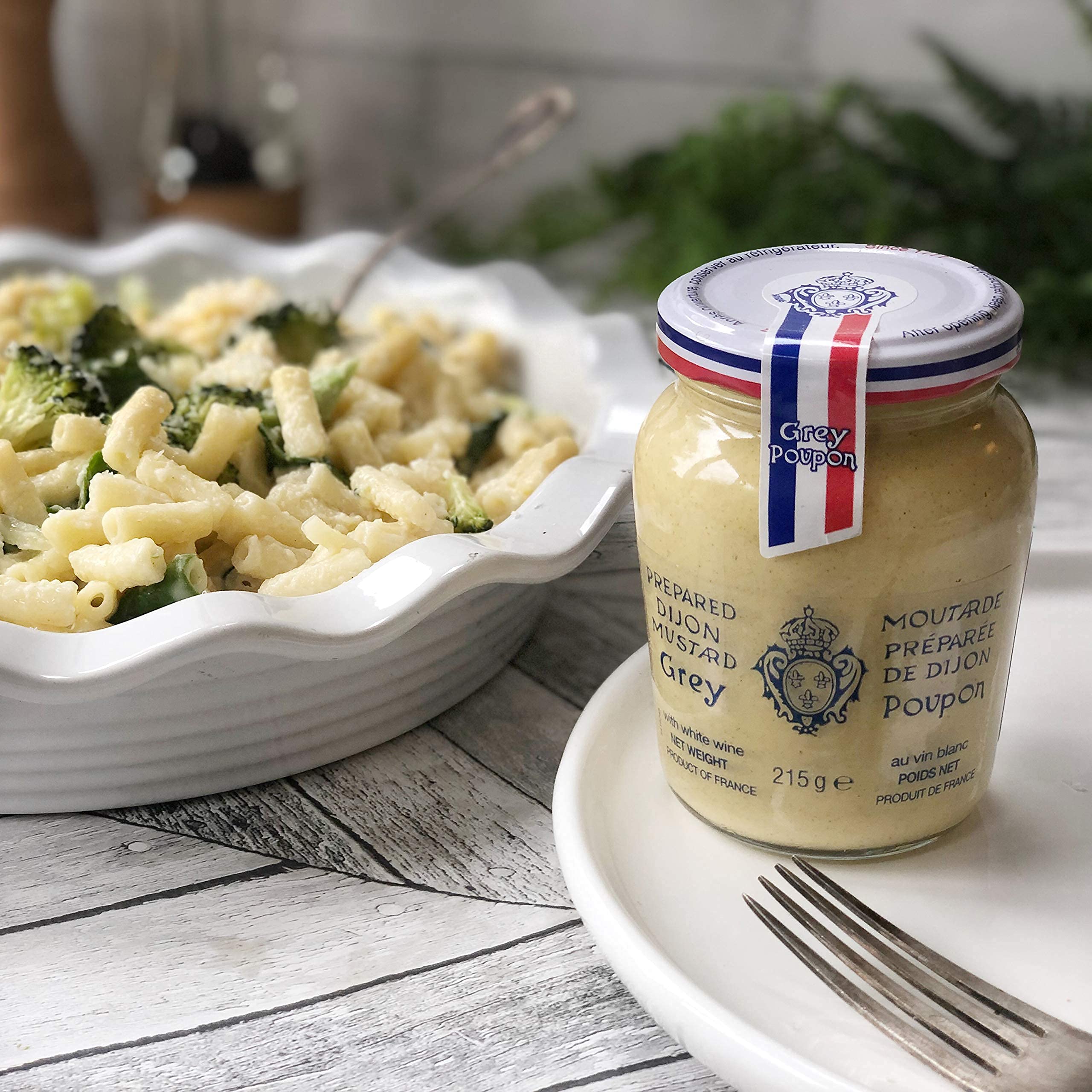 Grey Poupon Dijon Senf, 6 x 215 g, hergestellt mit Weißwein, französischer Senf, perfekt für Saucen, Steak, Grill, Dressings und Sandwiches