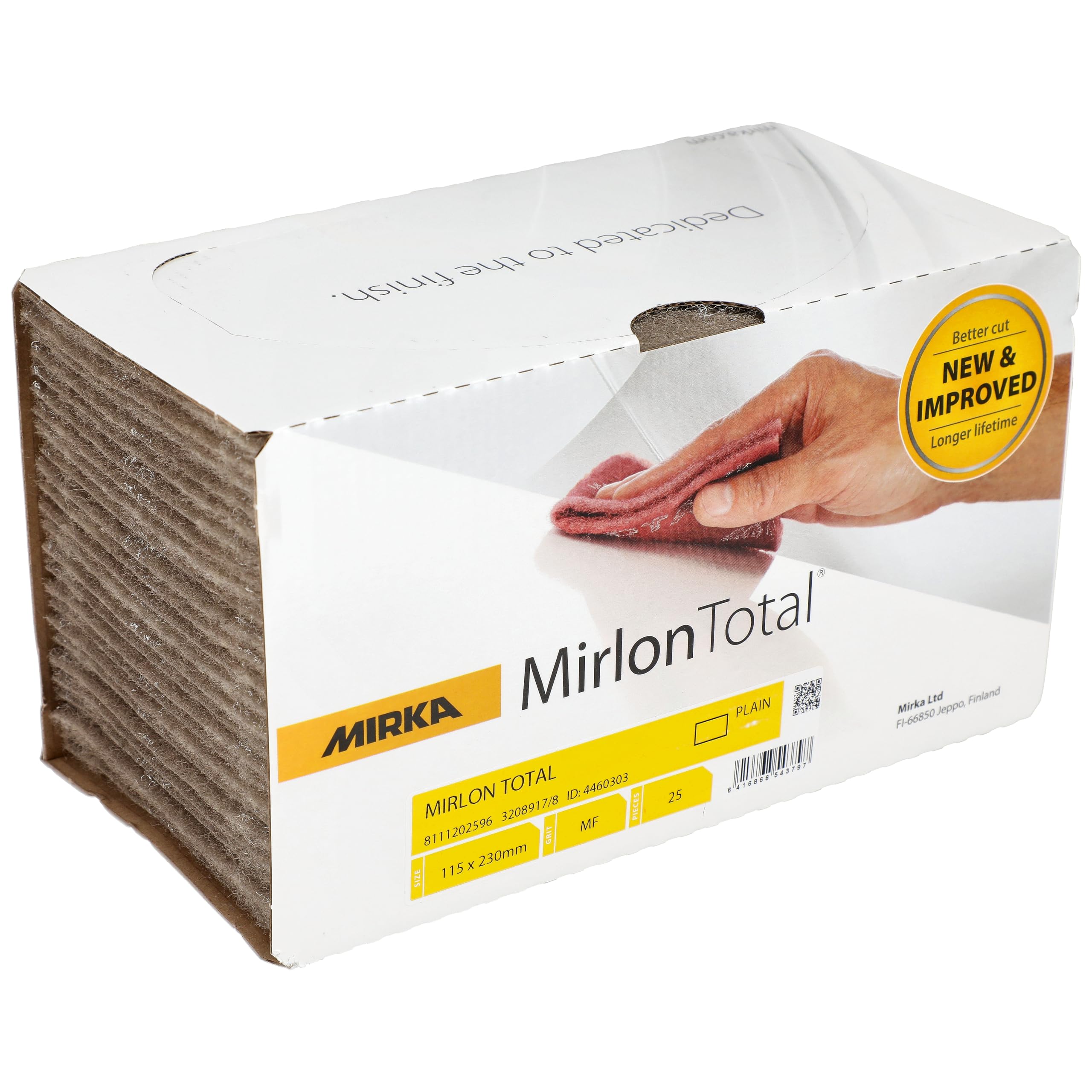 Mirka Vellón abrasivo MicroFine 2500 25 uds para lijar pulir madera metal | Ideal para lijar y pulir madera metal plástico acero inoxidable con grano superfino para acabado profesional