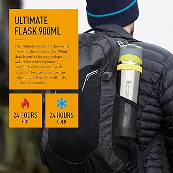 Amazon.co.jp: Thermos Ultimate Series Flask, Charcoal, 900