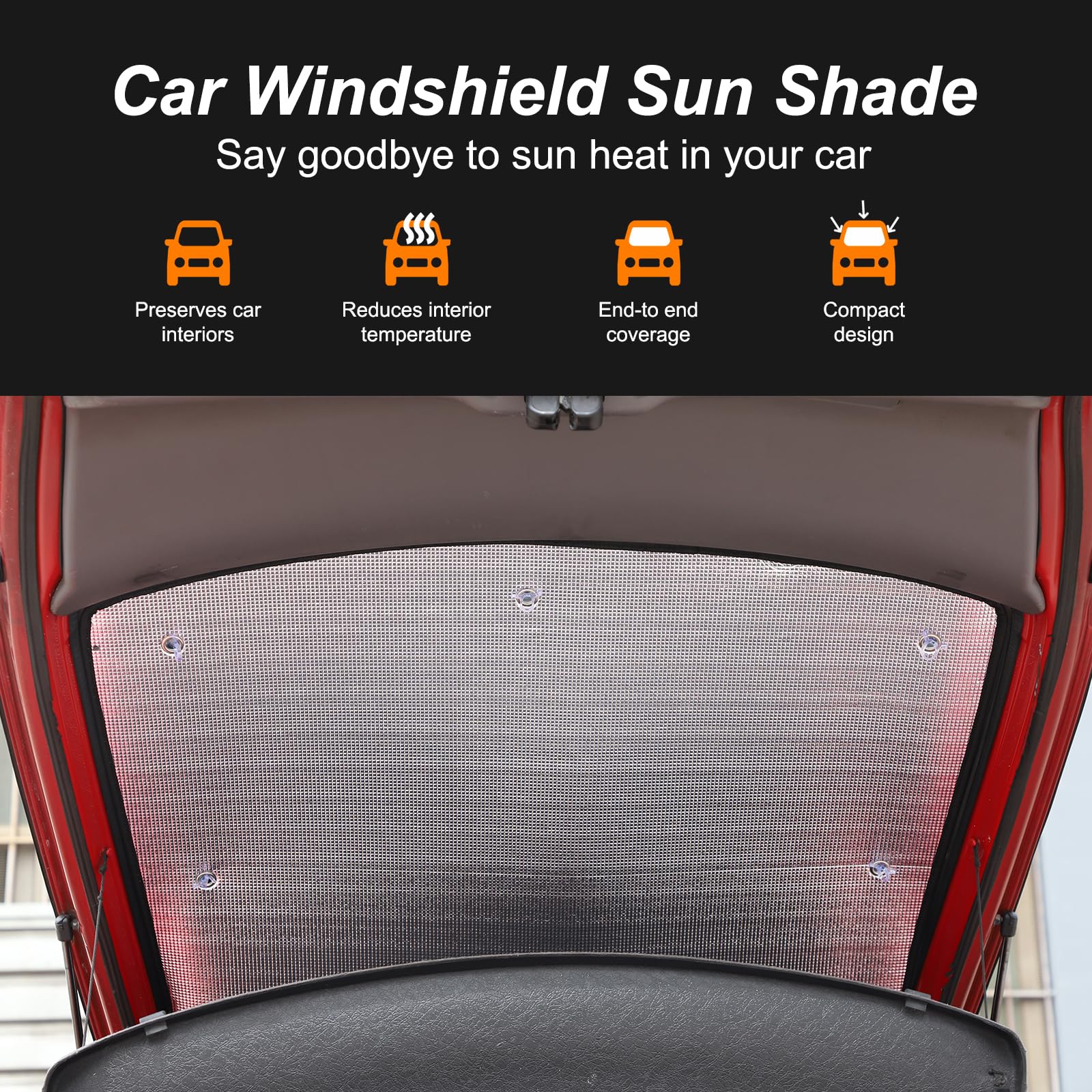 Parasol para parabrisas de coche compatible con Toyota Celica 1999-2005, cubierta completa de ventana, accesorio UV 6 unidades