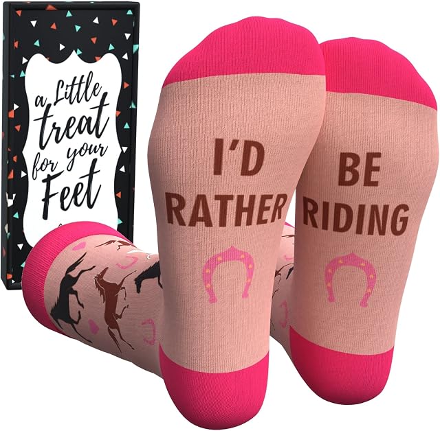 Cavertin Women's Socks with Gift Box Teacher Nurse Horse gift for her