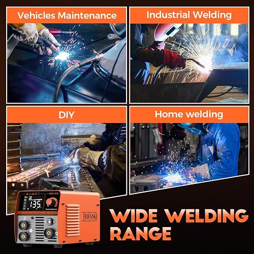 FEIFANKE MIG135 Poste A Souder Fil Fourré Sans Gaz 135A 220V Synergie Des électrodes Poste à Souder 3 en 1 MIG/ARC/Lift TIG IGBT Inverter Poste A Souder avec Fil de 1.0mm,Pistolet Soudage MIG - 8