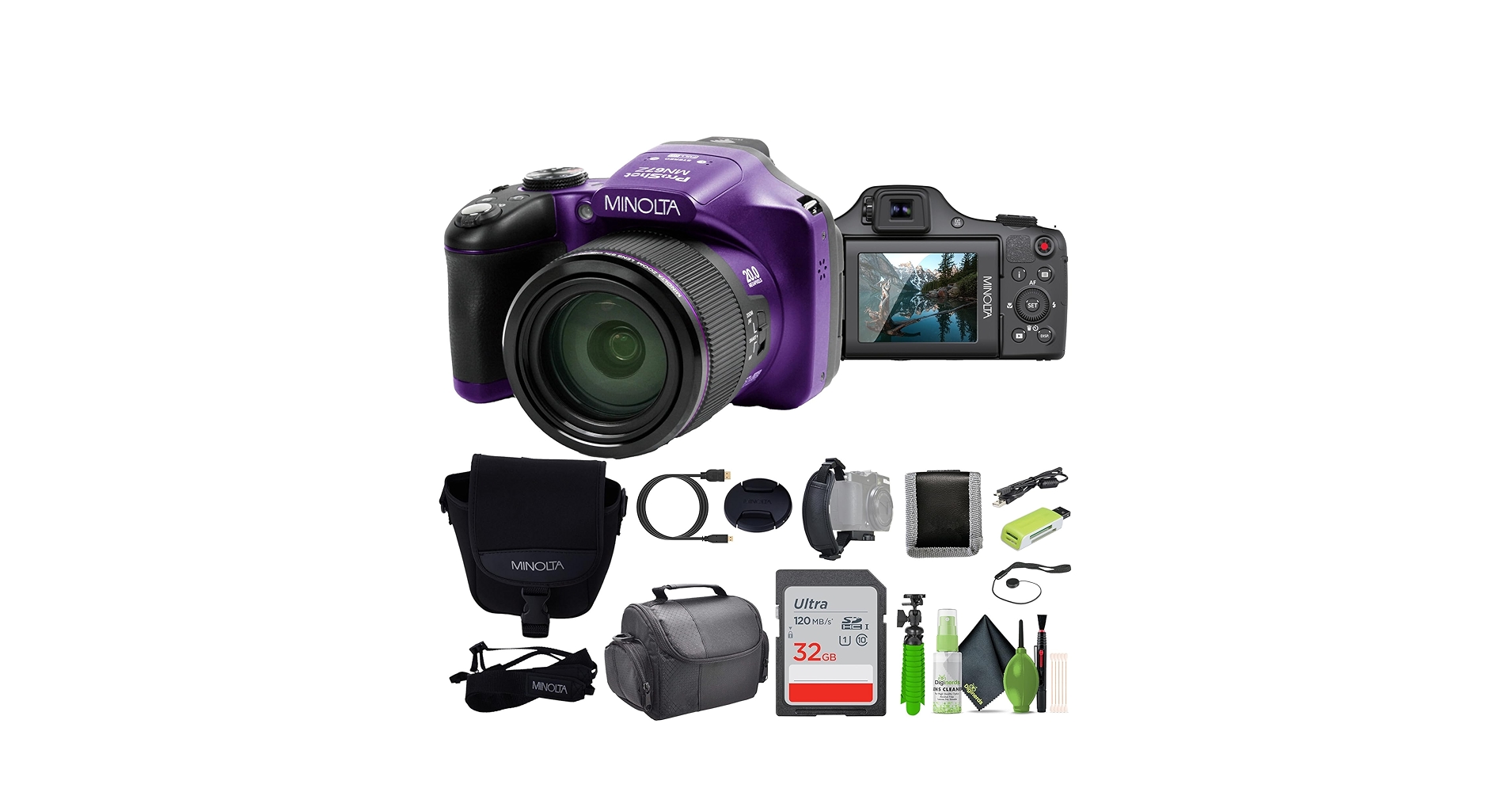 Amazon.com : MINOLTA MN67Z 20 MP / 1080P FHD Bridge Digital