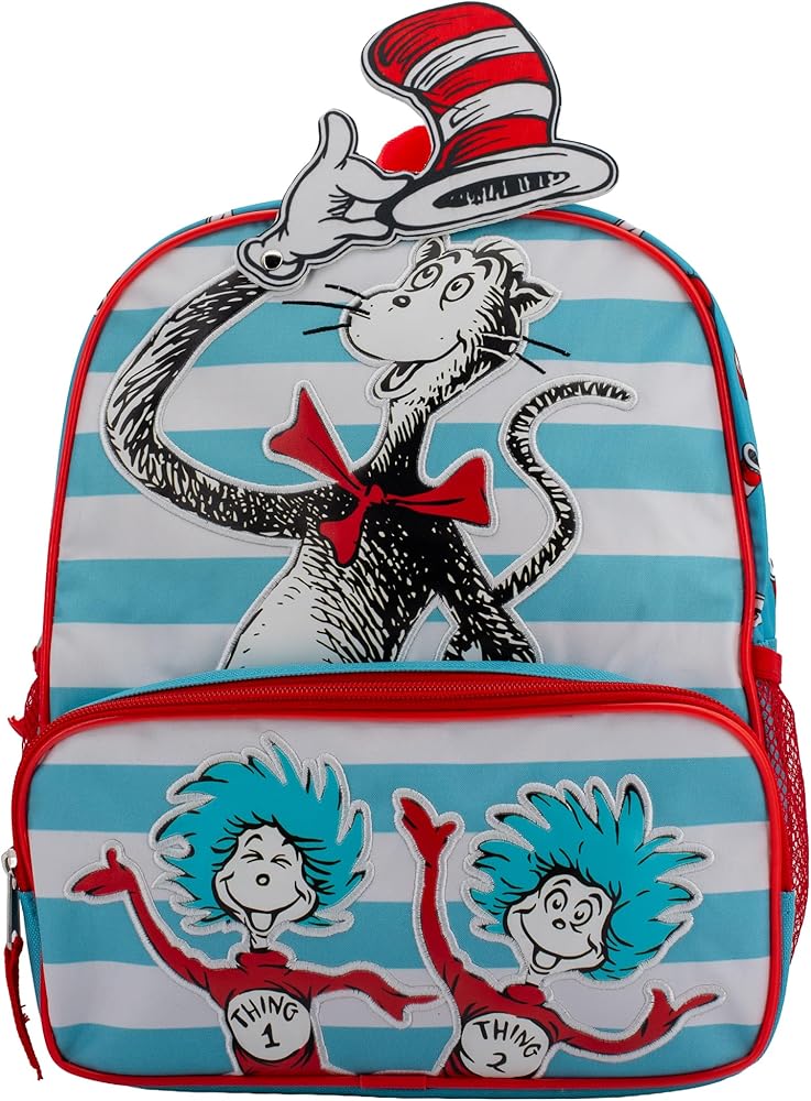 dr seuss mini backpack Amazon.com | AI ACCESSORY INNOVATIONS Dr. Seuss's The Cat In The Hat Mini  Backpack, 12