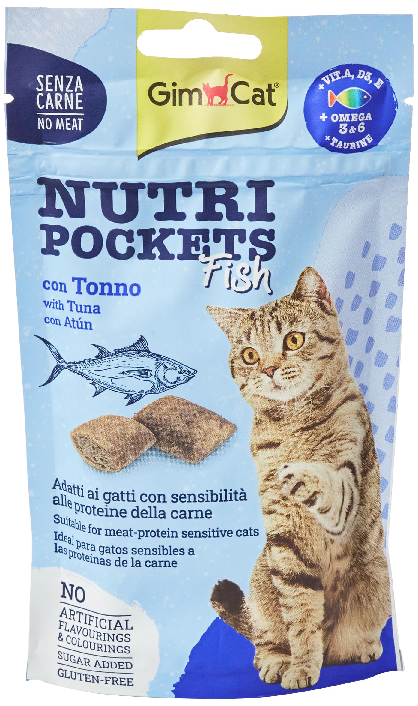 GimCat Kedi Ödül Tableti Np Ton Balıklı, 60 gr