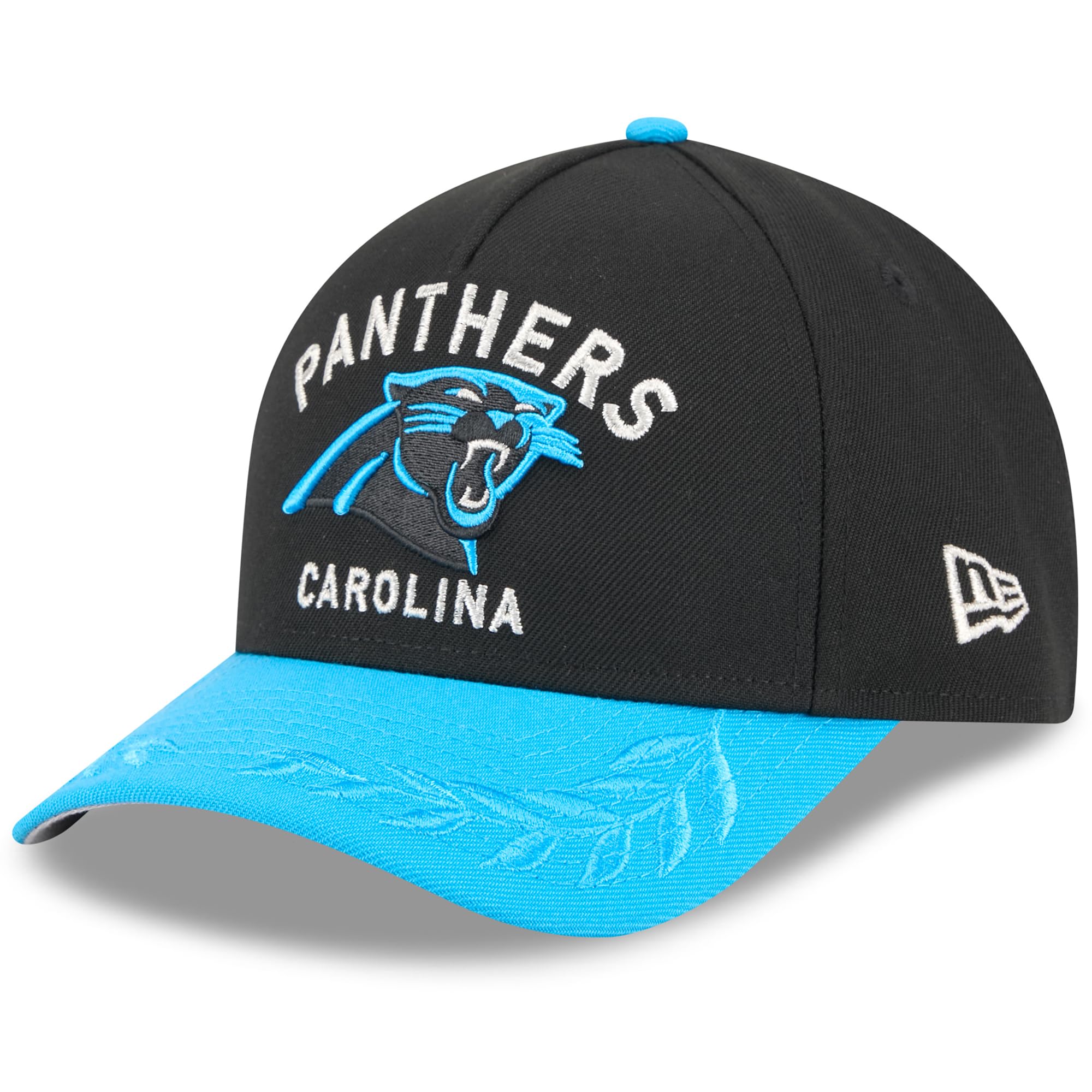 New Era Adult's NFL Draft 9FORTY NFL Carolina Panthers Baseball Cap Hat Medium Blue