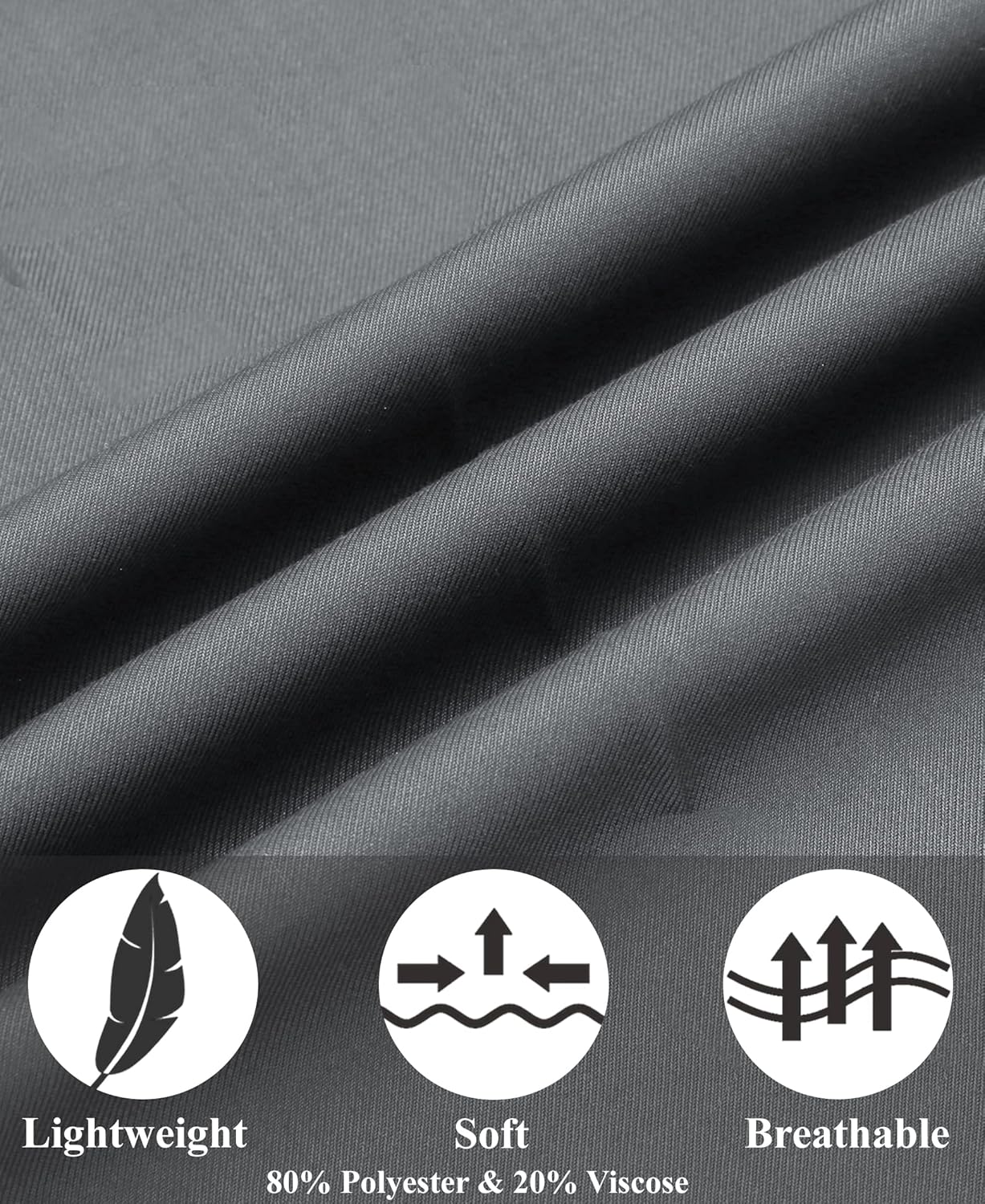 COOFANDY Men's Classic Fit Dress Pants Flat Front Straight Formal Pants Wrinkle Free Expandable Waist Suit Pants - Image 7