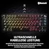 corsair k65 plus wireless 75% rgb hot-swap mechanical gaming keyboard - pre-lubricated tactile mlx fusion switches - pbt key caps - qwertz de - black
