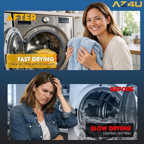Miniatura 5 de Trampa de pantalla de filtro de pelusa para secadora que reemplaza para LG DLEX5101V DLEX5170W DLEX5680W DLEX7600WE DLEX5780VE DLEX7600KE DLEX5101W