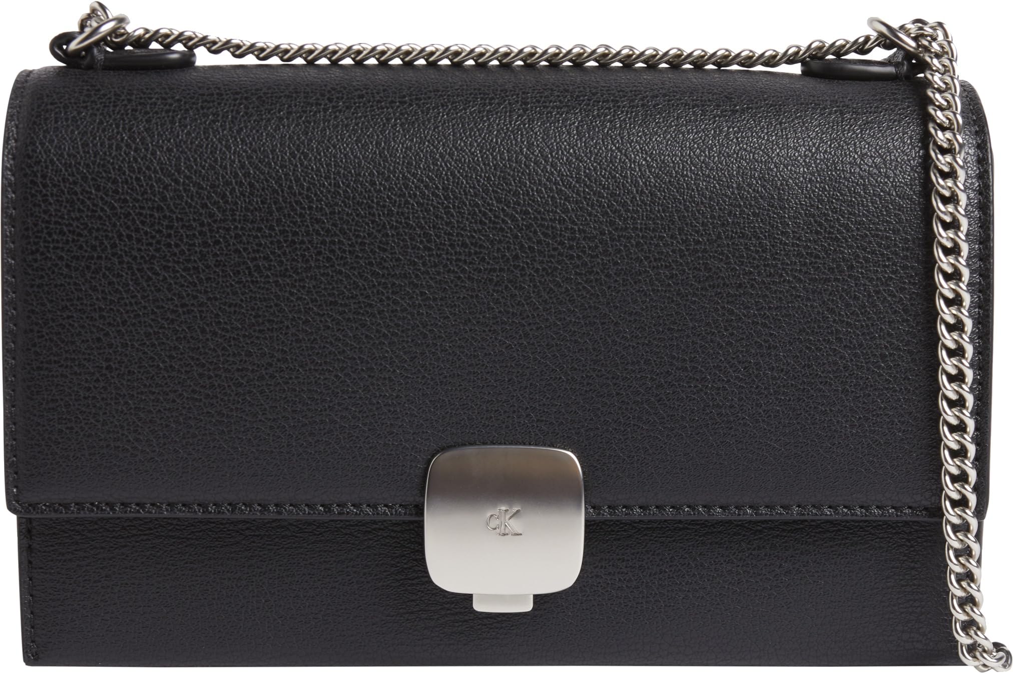 Calvin Klein Forged Chain Flap Bag, Crossover Mujer