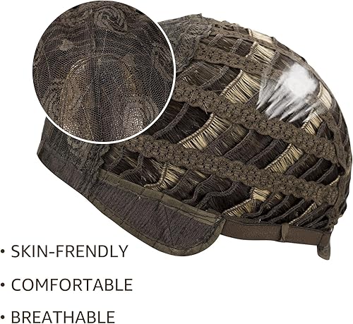 Miniatura 7 de MocNeavian Peluca larga ondulada rubia rosa para mujer, peluca sintética resistente al calor con flequillo