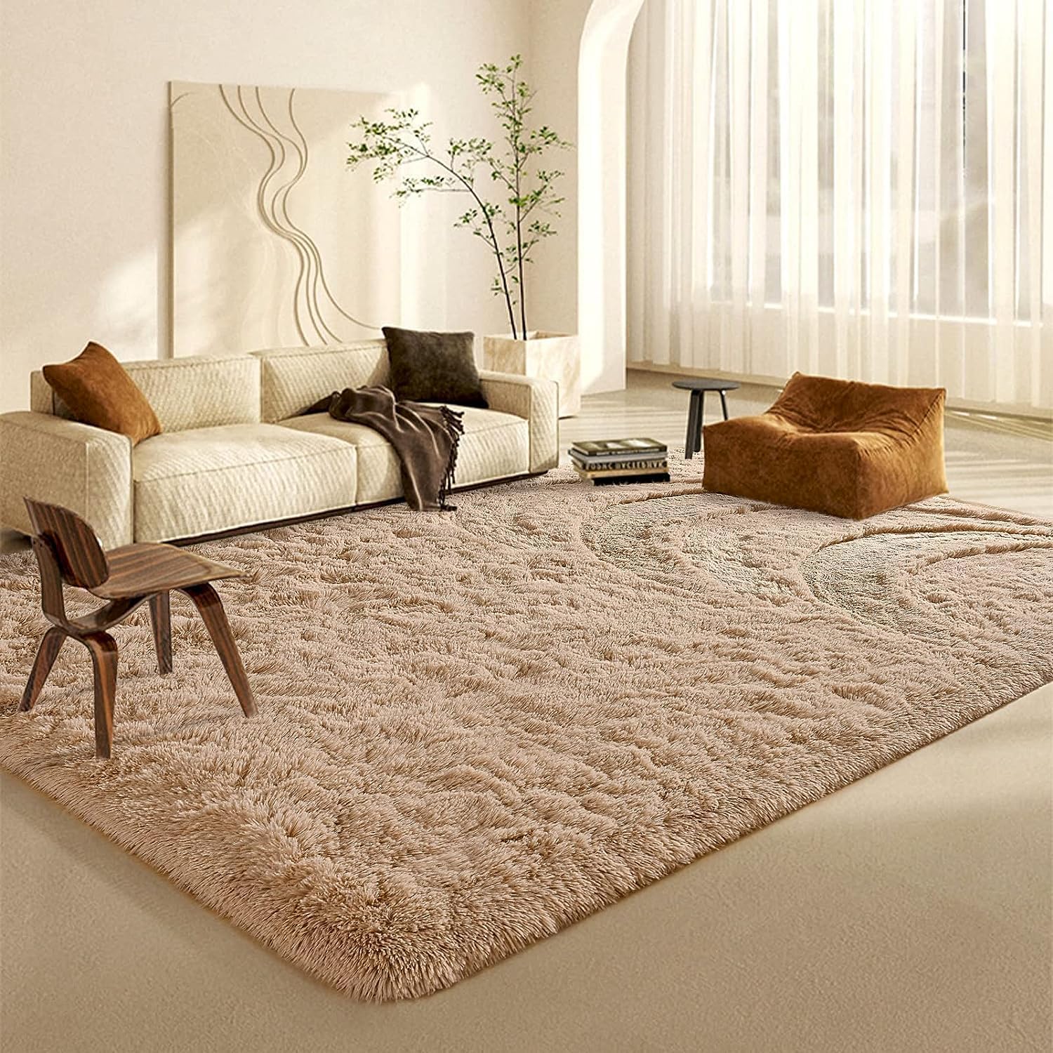 Yashica Enterprises Carpets for Living Room Carpet and Rugs Microfiber Shaggy Bed Side Runner Soft Fluffy Fur Rugs Carpet for Bedroom Hall (5x7 feet, Mouse) (B09HL5MG9X) Amazon Price History, Amazon Price Tracker