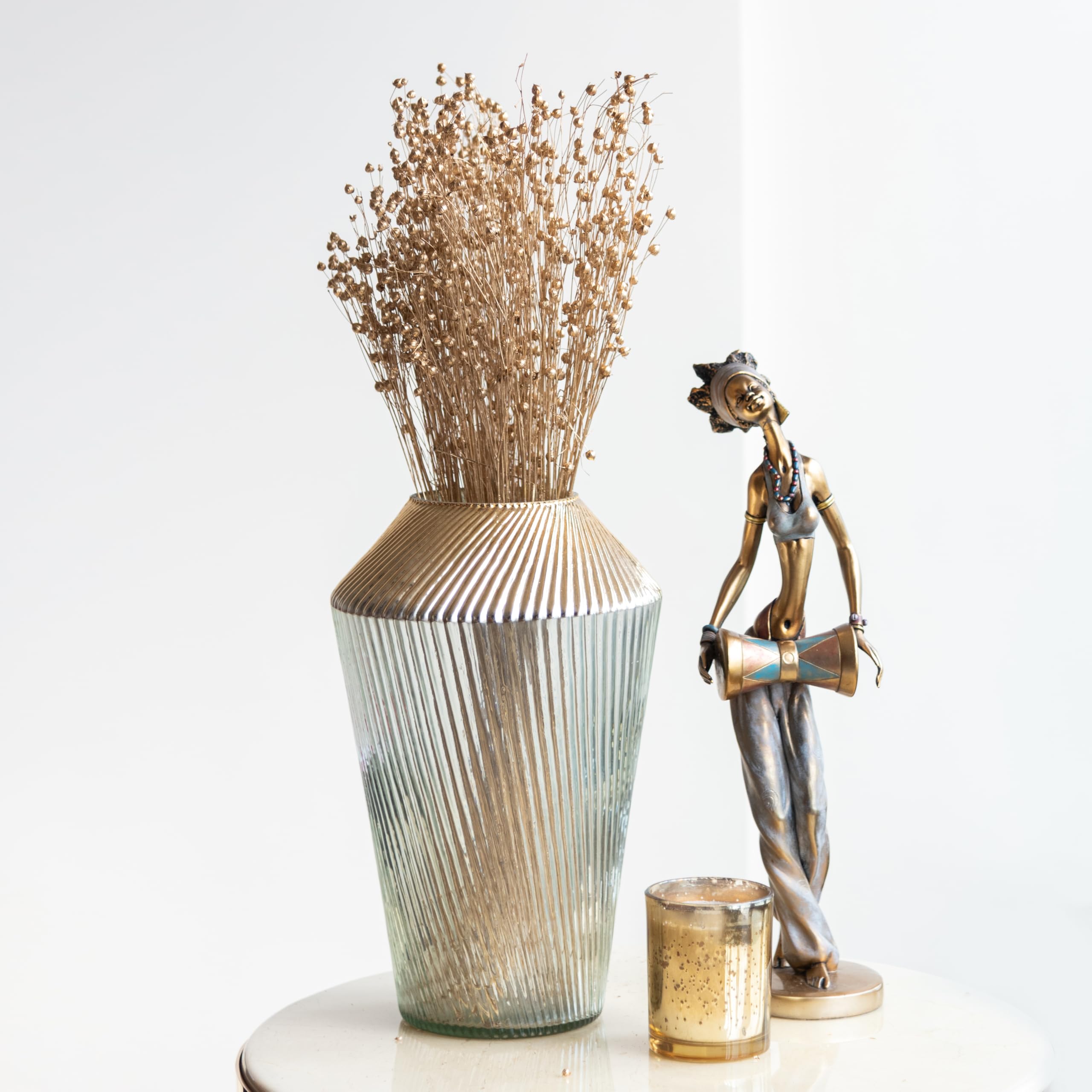 Gold Lino Grass | Dried Flower Boquet| Eco-Friendly Flowers for Home Dcor | Vase Filler for Home-image-37