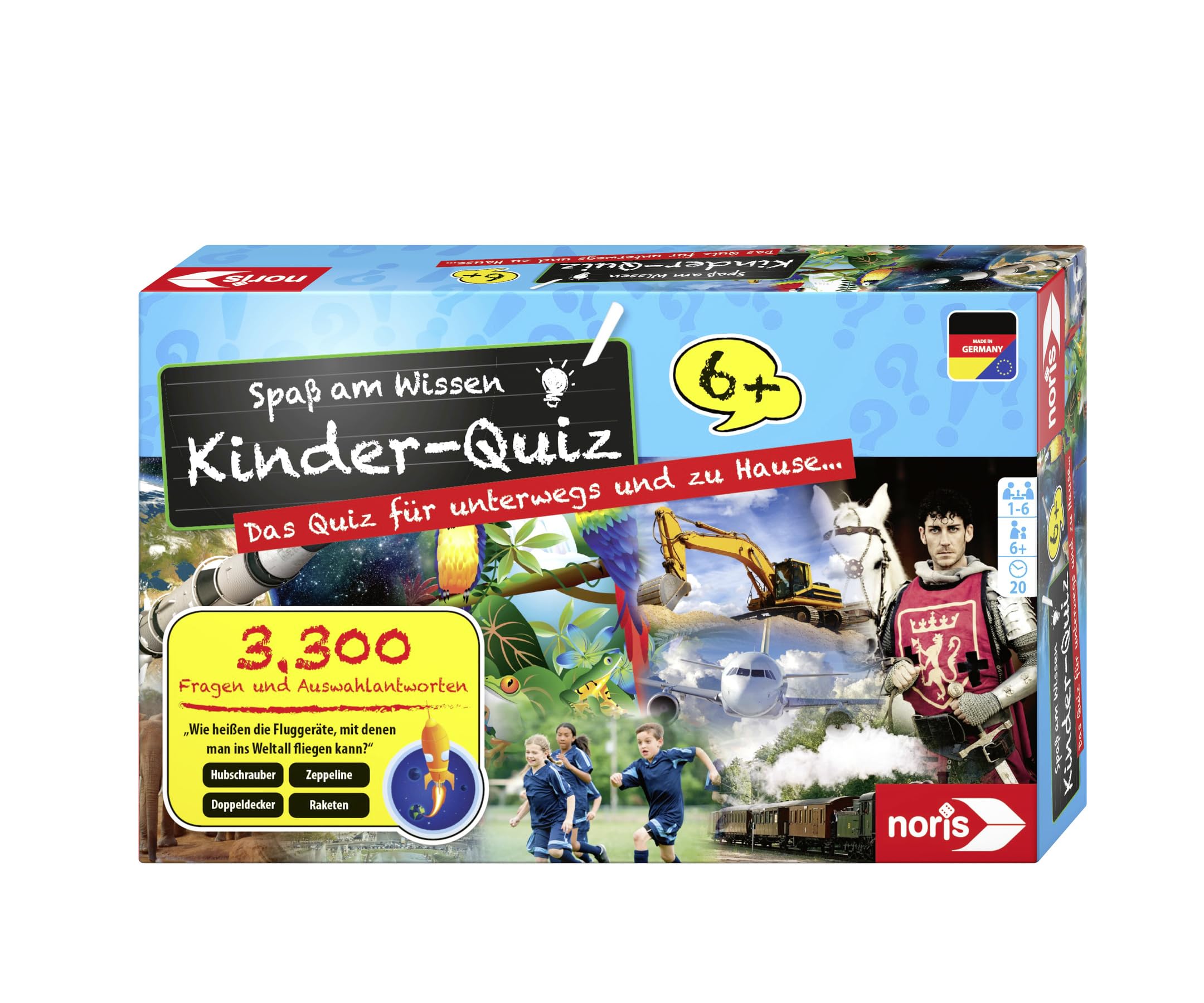 Noris Quiz game for kids blue (Multi-Color)