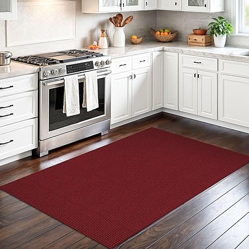 Miniatura 119 de IOHOUZE Alfombra pequeña de 2 x 3 pulgadas, lavable para entrada, antideslizante, parte trasera de goma, tapete para puerta delantera, tapete