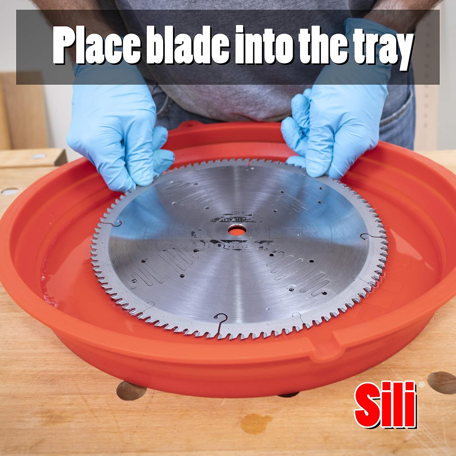 10" Sili Sleeve Silicone Saw Blade Covers (4 Pack) & Sili Saw Blade Cleaning Kit with Trend CLEAN/500 Tool Cleaner and Wire Brush Set