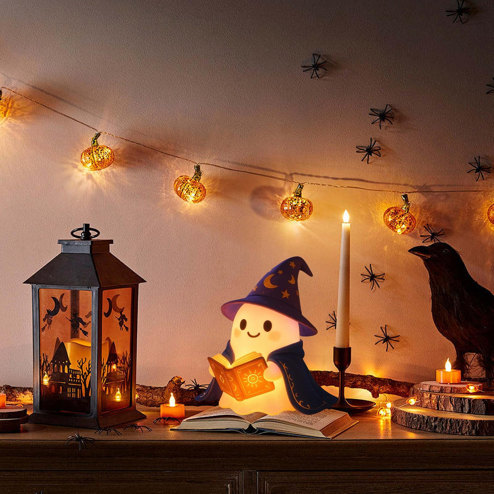 Lampe De Lecture Fantôme,Décoration D'Halloween 15 Cm,Lampe Fantôme